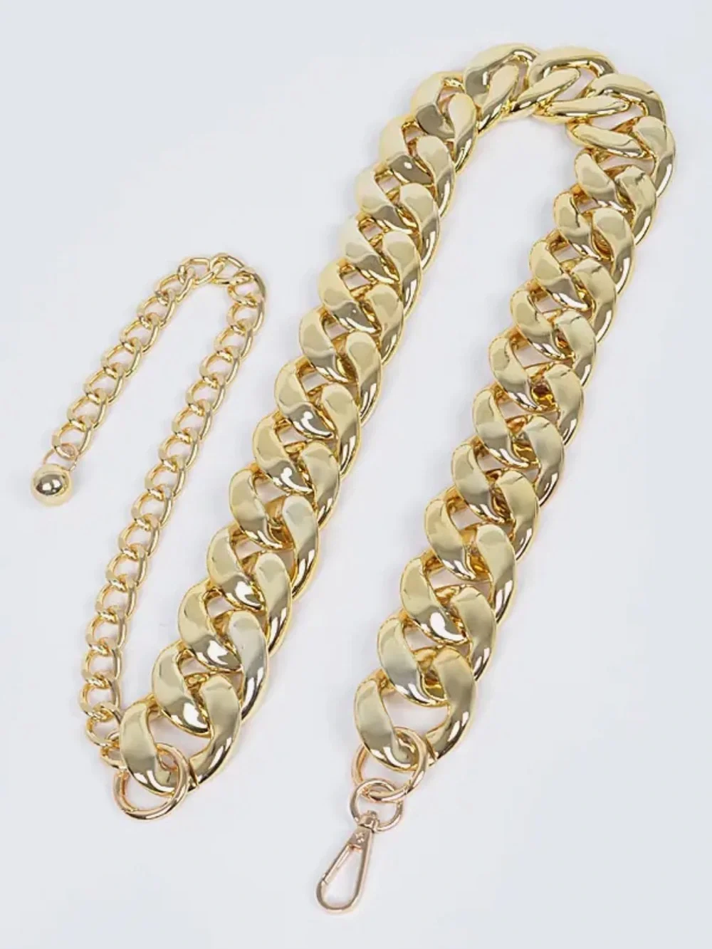 Chunky Gold Chain Link Waist Belt